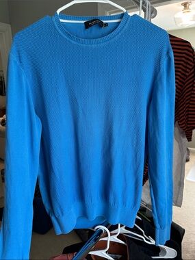 Bugatchi Bright Blue Men's Crewneck Sweater